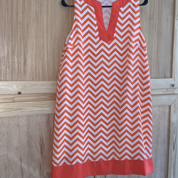 Mudpie Chevron Striped dress Size M - Picture 5 of 7